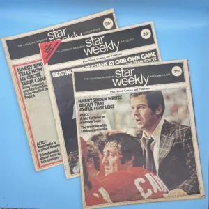 Toronto Star Weekly - 1972 Summit Series Issues Lot of 3