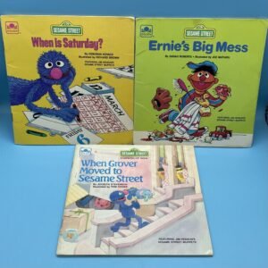 Sesame Street 1980s Golden Book Lot 1