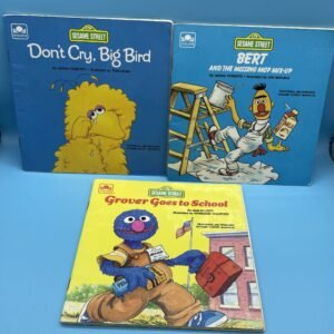 Sesame Street 1980s Golden Book Lot 2