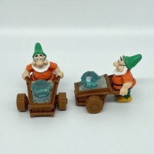 Snow White Doc with Spinning Diamond Wheelbarrow 1990s set of 2