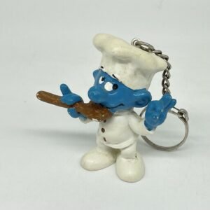 Smurfs - Vintage Chef Smurf Figurine #20042 keychain