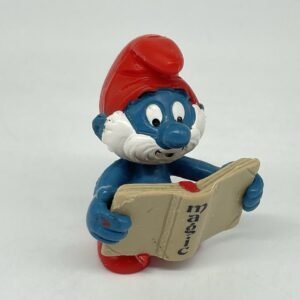 Smurfs - Vintage Papa Smurf with Magic Book Figurine #20174