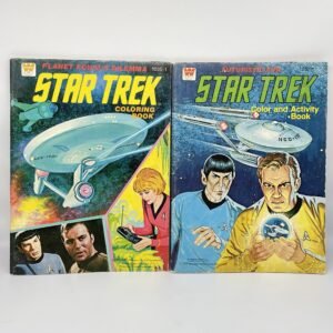 Star Trek lot of 2 Coloring and Activity Books 1978 and 1979