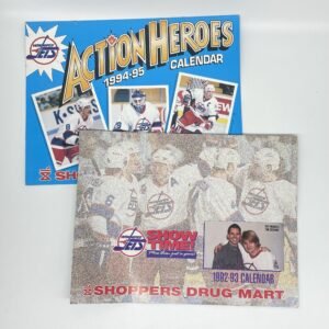 Winnipeg Jets 92-93 and 94-95 Shoppers calendars lot