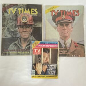 Gordon Pinsent - Lot 2 - 3 TV Magazines from 1983-1987