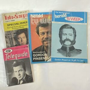 Gordon Pinsent - Lot 1 - 4 TV Magazines from 1967-1985
