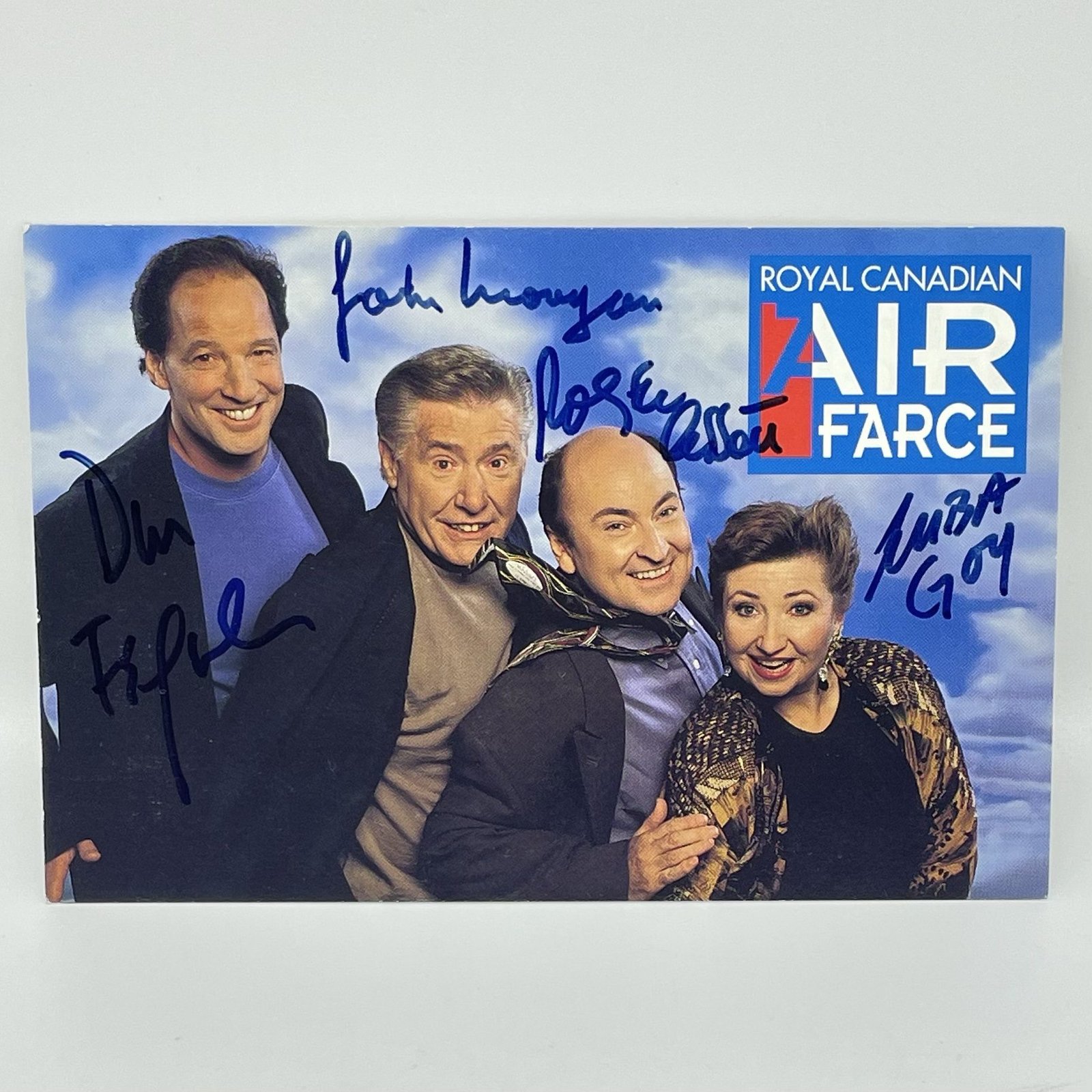 Royal Canadian Air Farce autographed postcard 1990s
