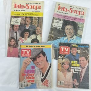 Cheers - TV Magazine Lot 1 - 4 issues from 1985-1987