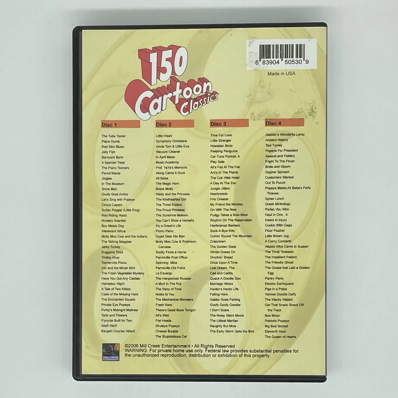 150 Cartoon Classics 4-DVD Set - Image 2