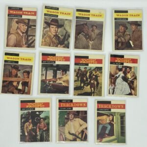 Wagon Train and other westerns 1958 Topps Trading Cards Lot of 11