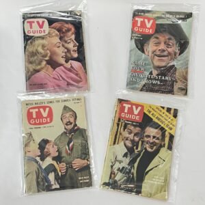 TV Guide Lot of 4 issues from 1958 and 1962