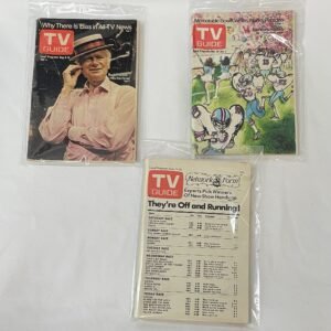 TV Guide Lot of 3 issues from 1974-1975