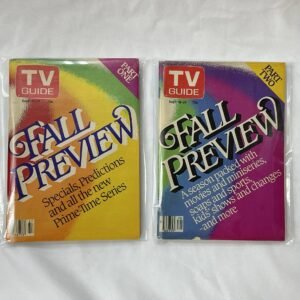 TV Guide Lot of 2 Fall Preview Issues from 1982