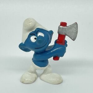 Smurfs - Vintage Woodcutter Smurf Figurine #20087