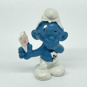 Smurfs - Vintage Card Player Smurf Figurine #20056B