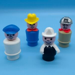 Fisher Price Little People Worker Figure Lot - all plastic