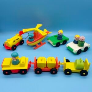 Fisher Price Little People Play Family Accessory Lot for Airport #996 from 1972