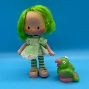 Strawberry Shortcake - 1980s Lime Chiffon Doll and Parrot Parfait