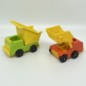 Fisher Price Little People 1970s Dump Truck and 1980s Front Loader