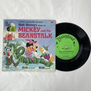 Mickey and the Beanstalk read-along book with record 1970