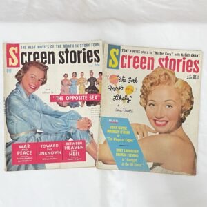 Screen Stories Magazine Lot 1956-1957