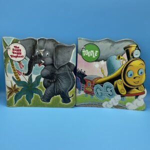 Golden Shape Book Lot 1977 Tootle and Saggy Baggy Elephant