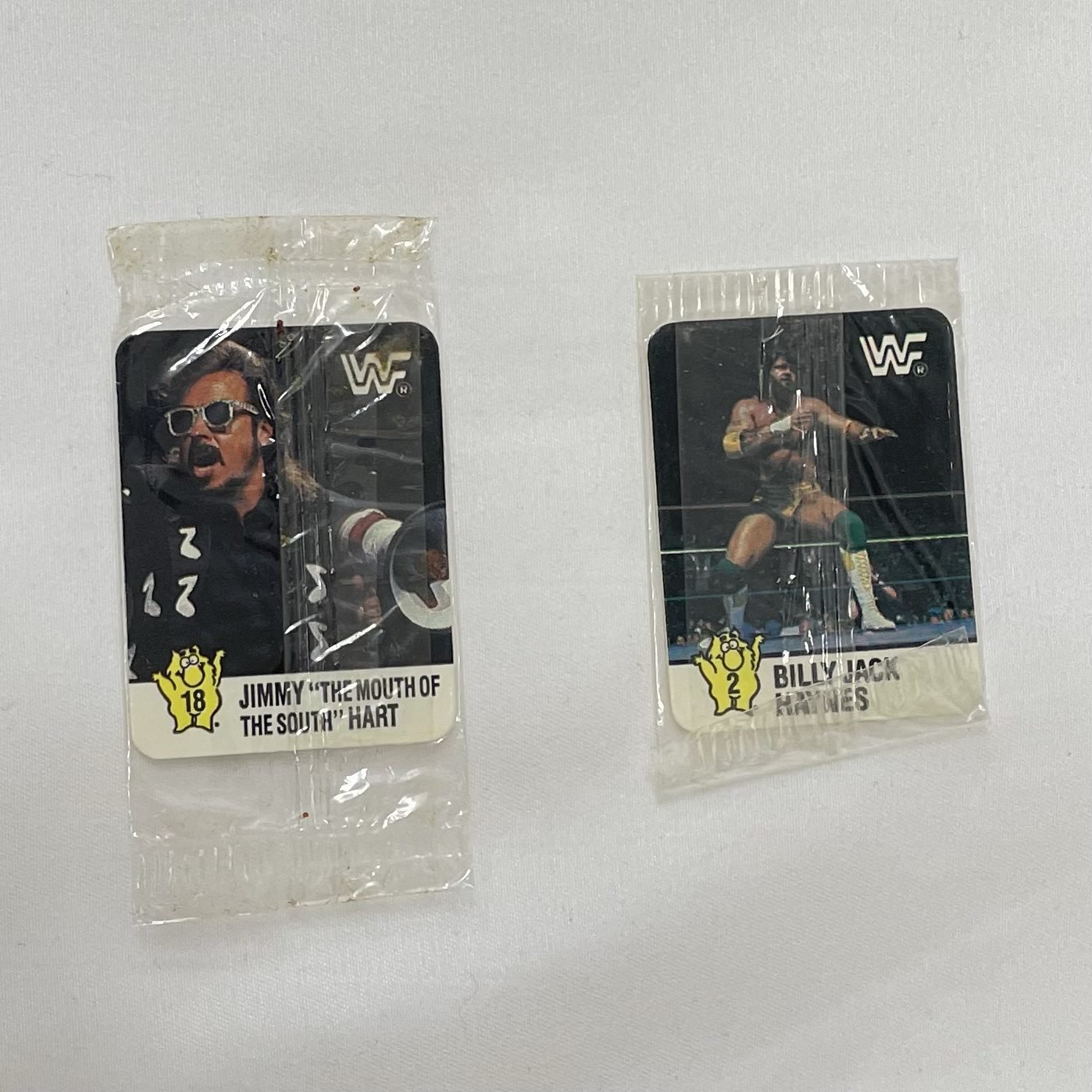 Hostess WWF Wrestlemania IV 1988 Sticker Lot of 2