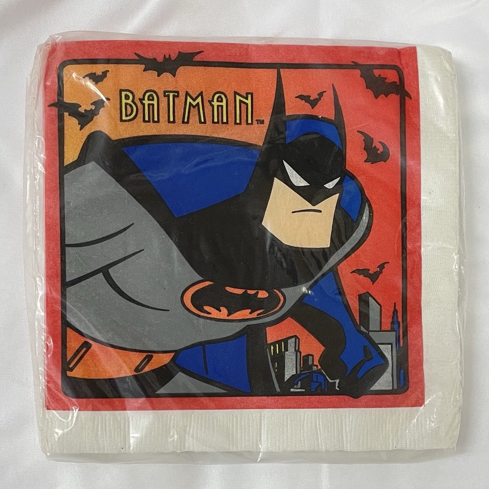 Batman Animated sealed package of 1993 large party napkins