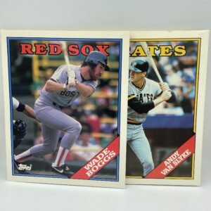 Topps 1988 Baseball Duo-tang lot - Wade Boggs and Andy Van Slyke