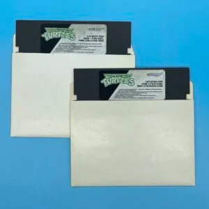 Teenage Mutant Ninja Turtles Commodore 64 game disks by Ultra 1984