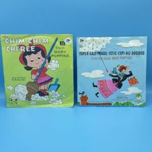 Peter Pan Records 1960s 45rpm lot of Mary Poppins songs