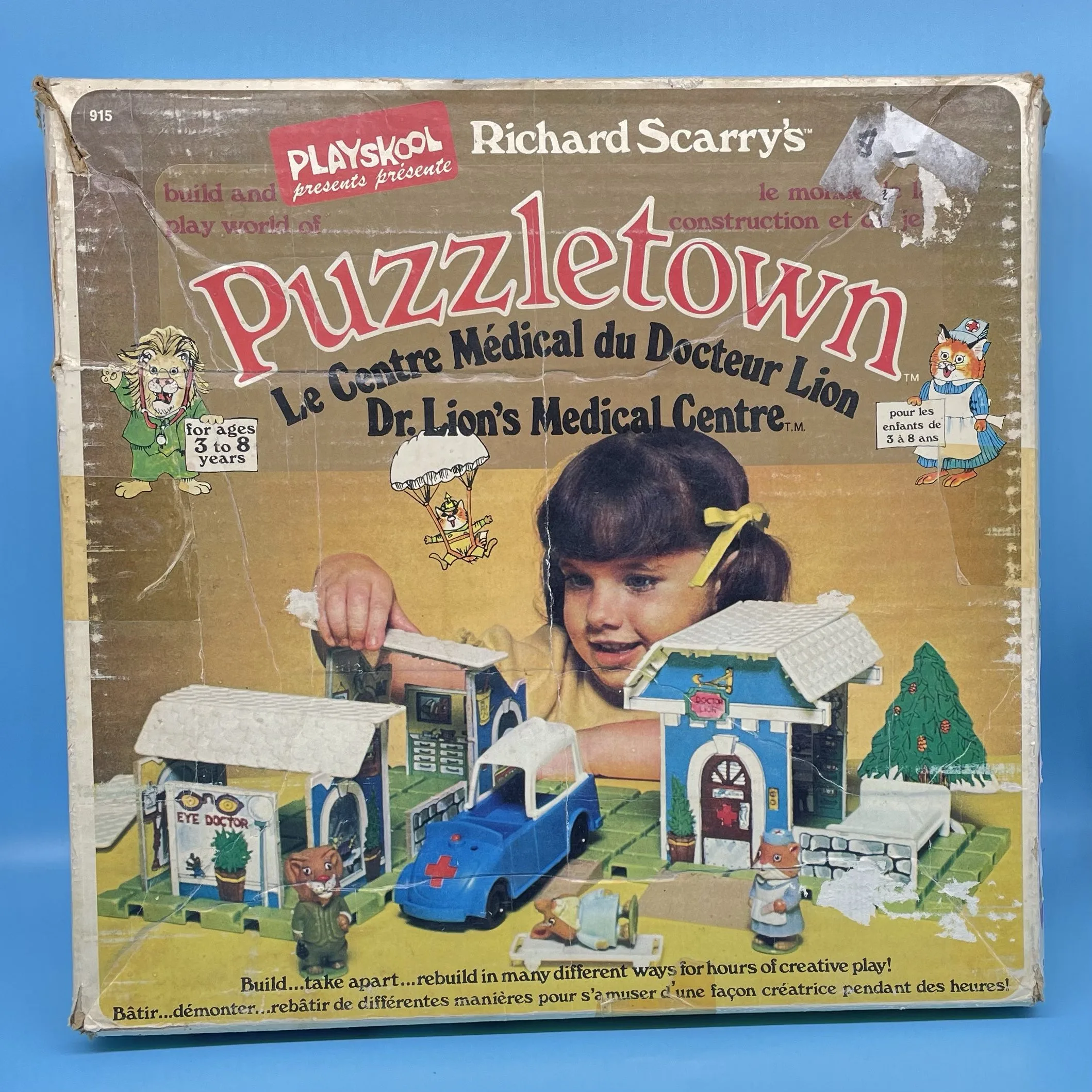 Playskool Richard Scarry’s Puzzletown Dr. Lion’s Medical Centre from 1976