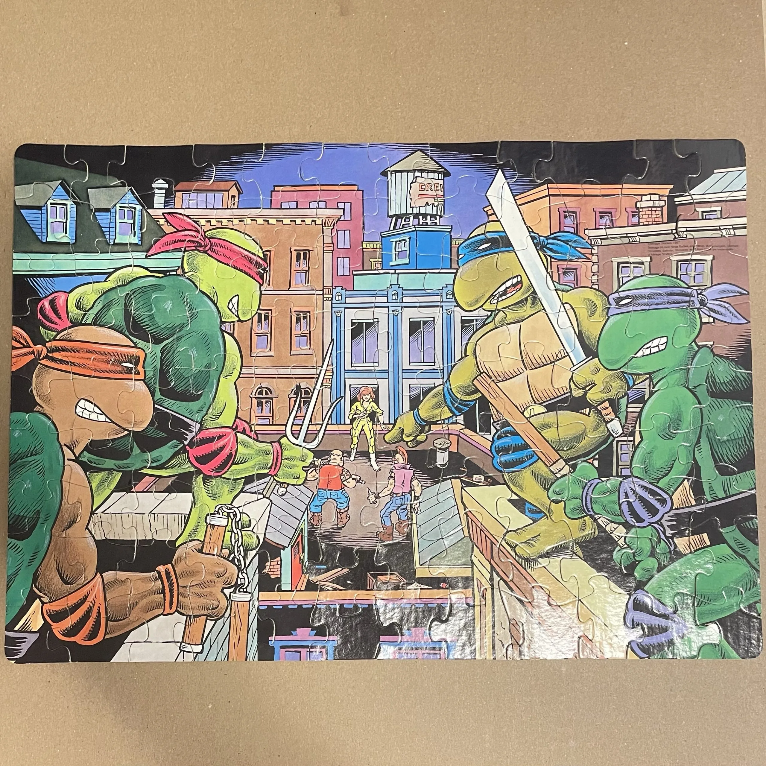 Teenage Mutant Ninja Turtles - Jigsaw Puzzle lot 2 from 1990 - Image 3