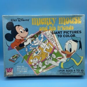 Mickey Mouse and His Friends Giant Pictures to Color 1972