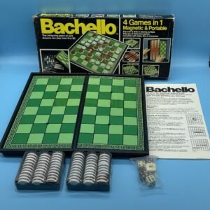 Bachello 4 Games in 1 Magnetic Portable Game Set 1970s