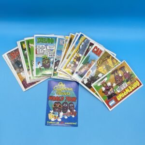 California Raisins World Tour Stickers Complete Set of 25 from 1988