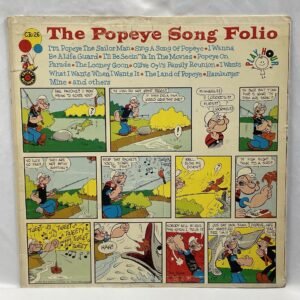 Popeye Song Folio LP from 1959