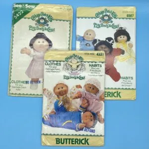 Cabbage Patch Kids - Butterick Doll Clothes Pattern Lot