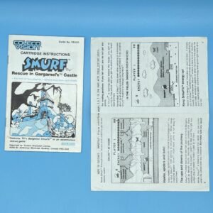 Colecovision Smurf Rescue in Gargamel’s Castle Game Manual 1982 Canadian English/French