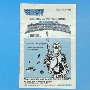 Colecovision Cosmic Avenger Game Manual 1982 Canadian English/French