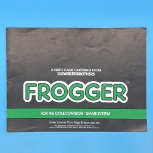 Colecovision Frogger Game Manual 1983