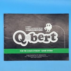 Colecovision Q-bert Game Manual 1983