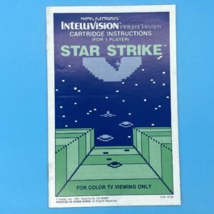 Intellivision Star Strike Game Instructions 1981 Canadian English/French