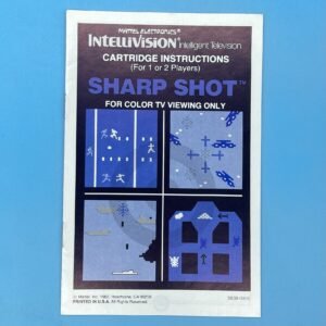 Intellivision Sharp Shot Game Instructions 1982
