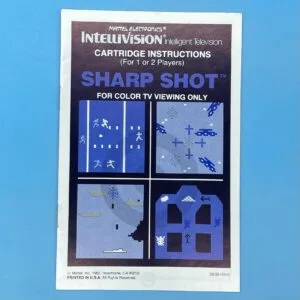 Intellivision Sharp Shot Game Instructions 1982
