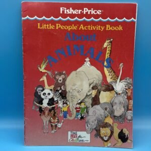 Fisher Price Little People Activity Book About Animals 1989