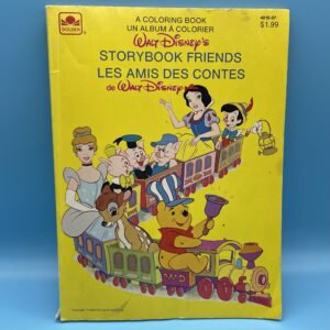 Walt Disney’s Storybook Friends Coloring Book by Golden 1981