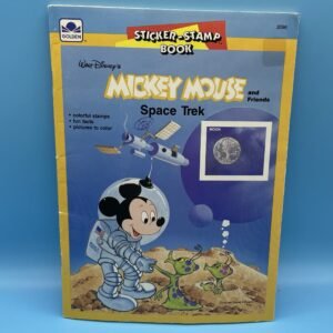 Mickey Mouse Space Trek Sticker-Stamp Book by Golden 1987