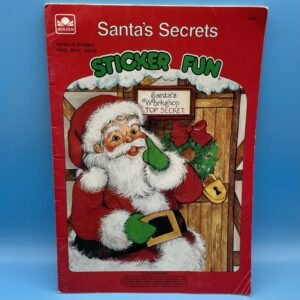 Santa’s Secrets Sticker Fun Book by Golden 1984