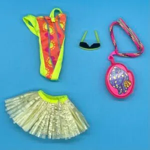 Barbie - Hawaiian Fun Skipper Clothes and Accessories Lot from 1990